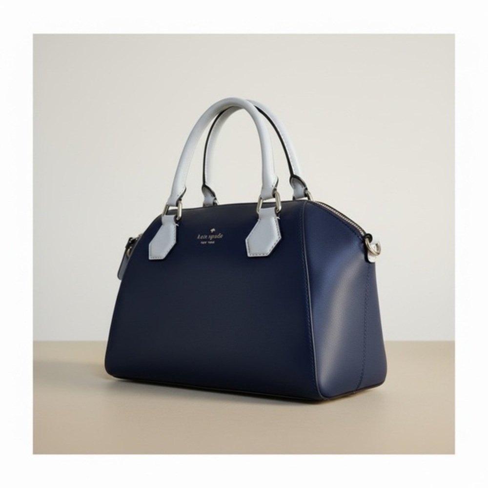 Kate Spade Pippa Satchel Bag Blue Leather Catherine Street NWT Crossbody DustBag